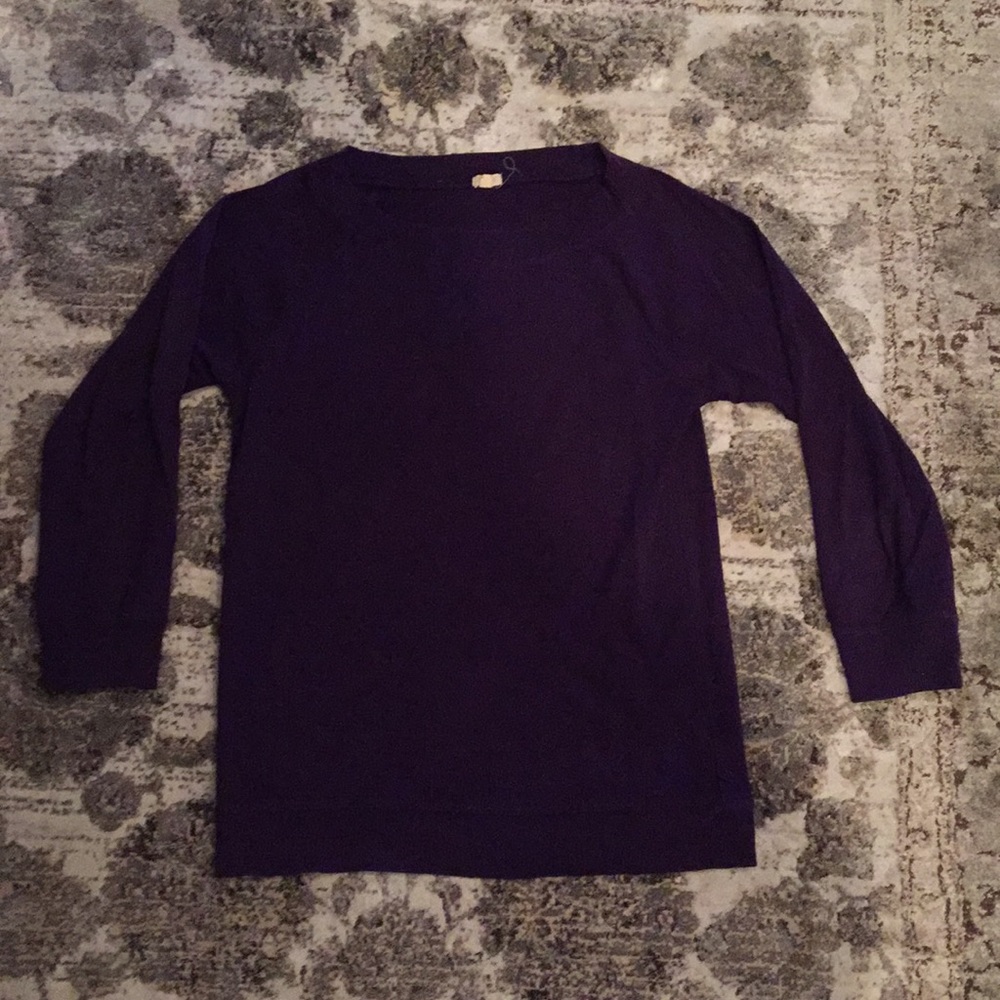 JCrew Purple Crewneck Sweater